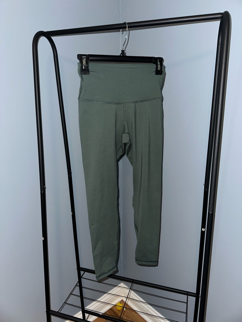 Old Navy Olive Green Leggings - High Waist Stretch Size Small
